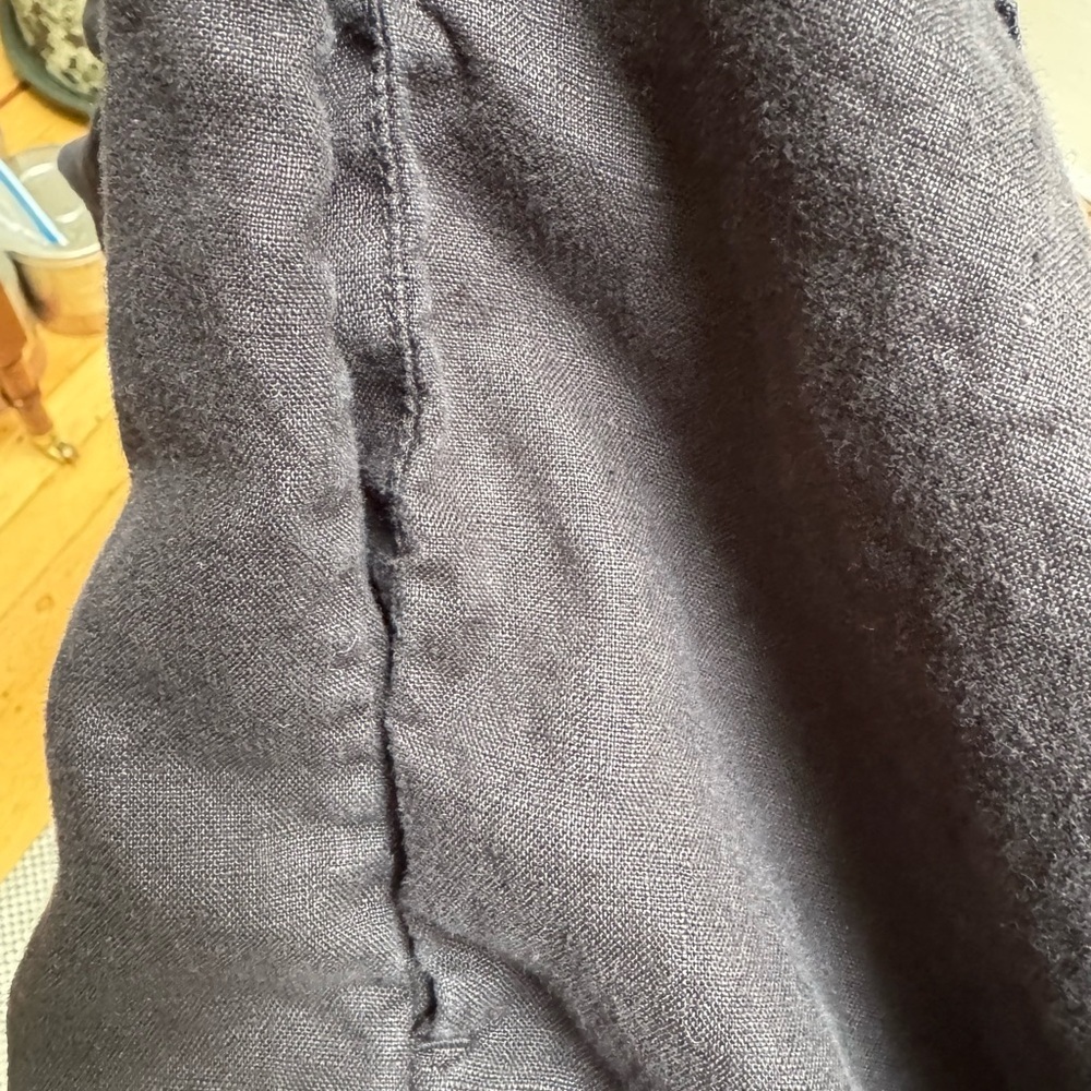 Everlane Charcoal 100% Linen Shirt Dress with Pockets - Picture 5 of 7